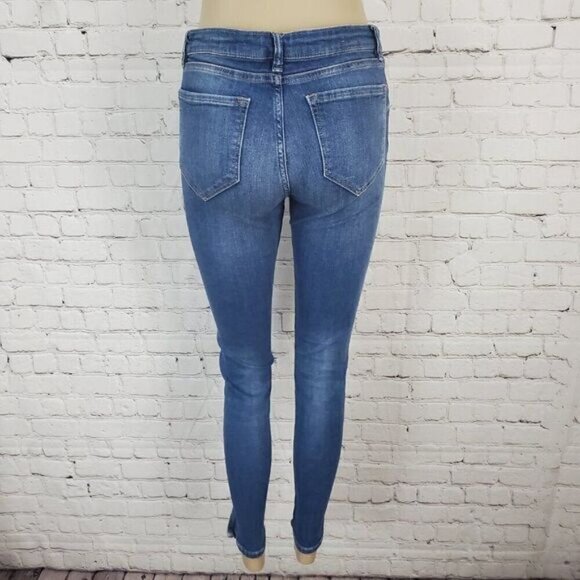 all Saints Mast Twisted Cropped Skinny Jeans sz 29 - Picture 5 of 7